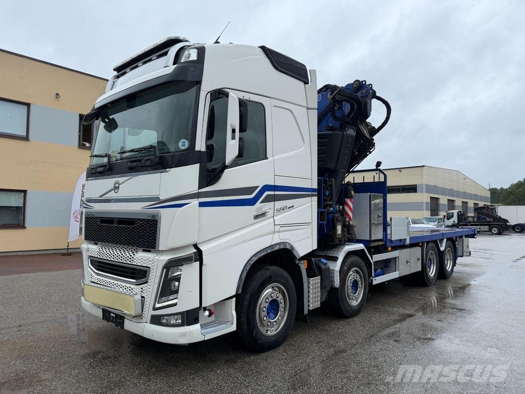 Volvo FH550 8X2 EURO6 + FASSI F660 + JIB Smagās mašīnas ar celtni