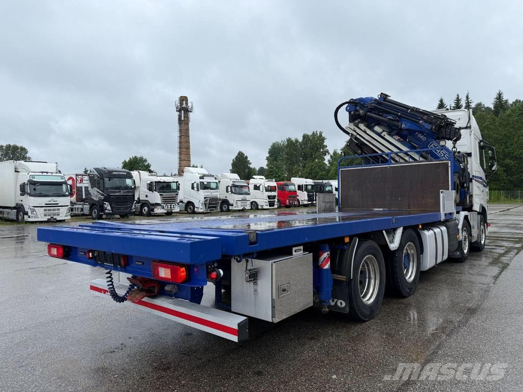Volvo FH550 8X2 EURO6 + FASSI F660 + JIB Smagās mašīnas ar celtni