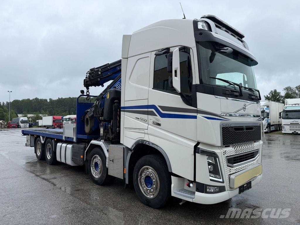 Volvo FH550 8X2 EURO6 + FASSI F660 + JIB Smagās mašīnas ar celtni