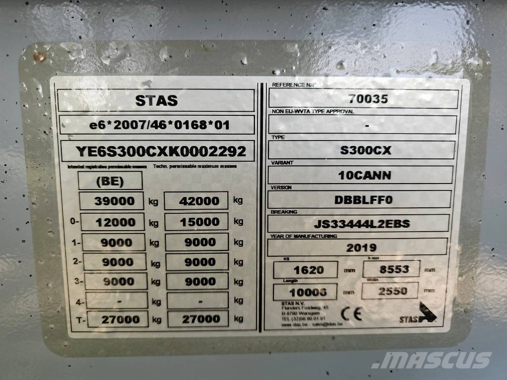 Stas S300CX U Rockstar Hardox Semirremolques bañera