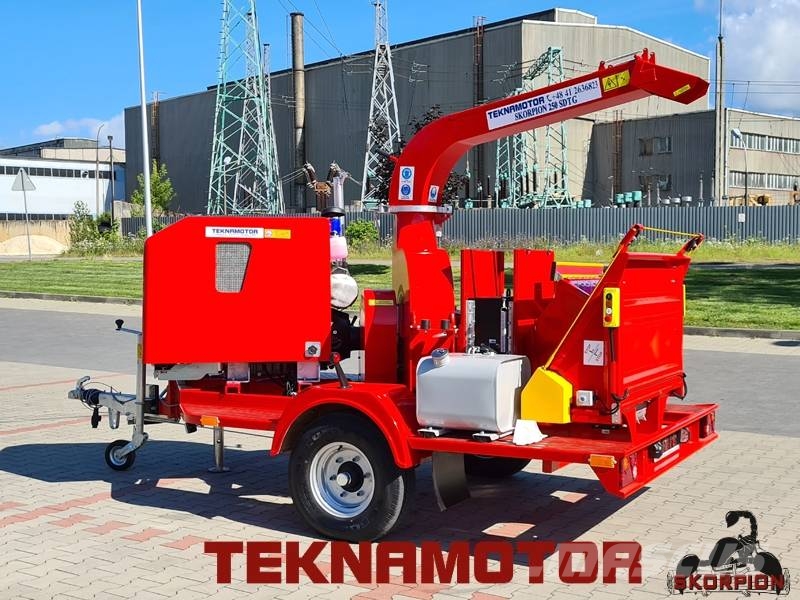 Teknamotor Skorpion 250 SDTG Wood Chipper Trituradoras de madera