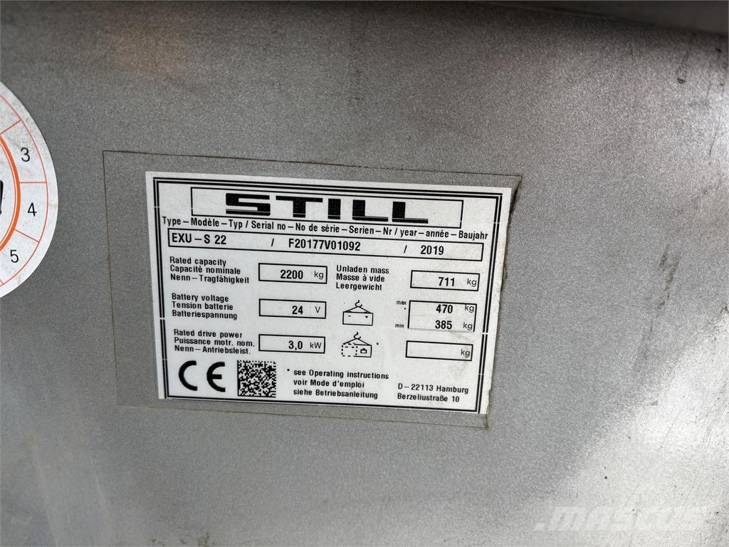 Still EXU-S22 Transpallet uomo a terra