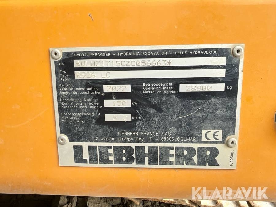 Liebherr R 926 LC Raupenbagger