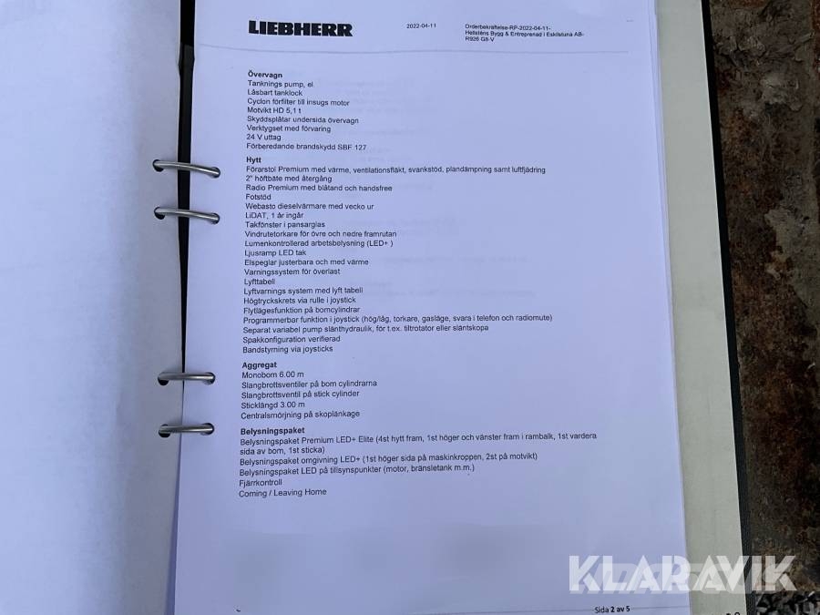 Liebherr R 926 LC Raupenbagger