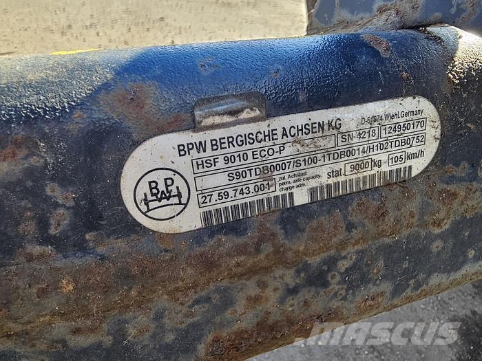 BPW HSF 9010-ECO P TRAILER AXLE Ejes