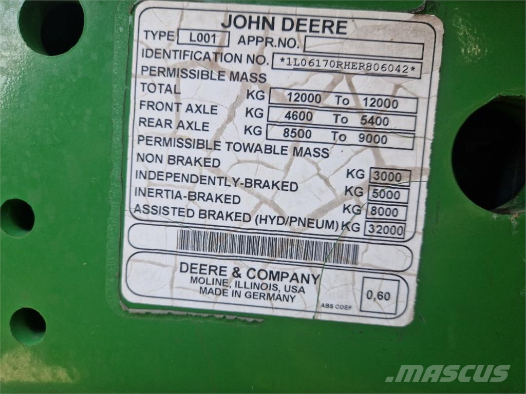 John Deere 6170R Tractoren