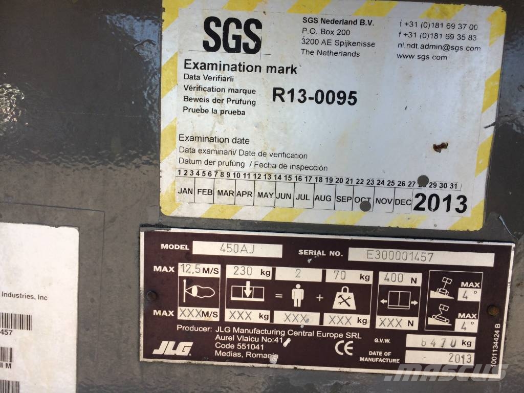 JLG 450 AJ 曲臂高空作業車