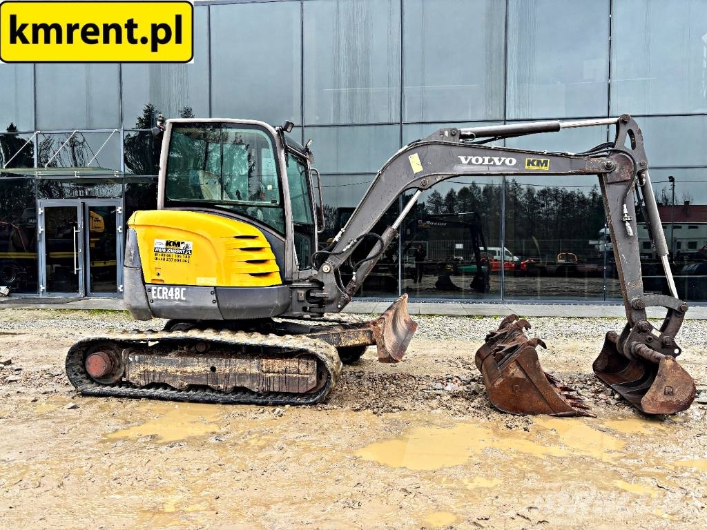 Volvo ECR 48 C MINI-KOPARKA 2012R. | JCB 8050 8055 CAT 3 Mini rýpadla < 7t