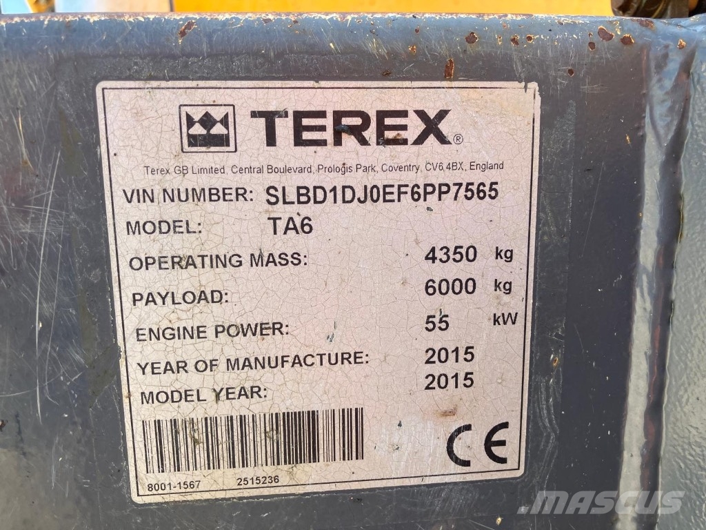 Terex TA 6 عربات نقل قلابة للمواقع