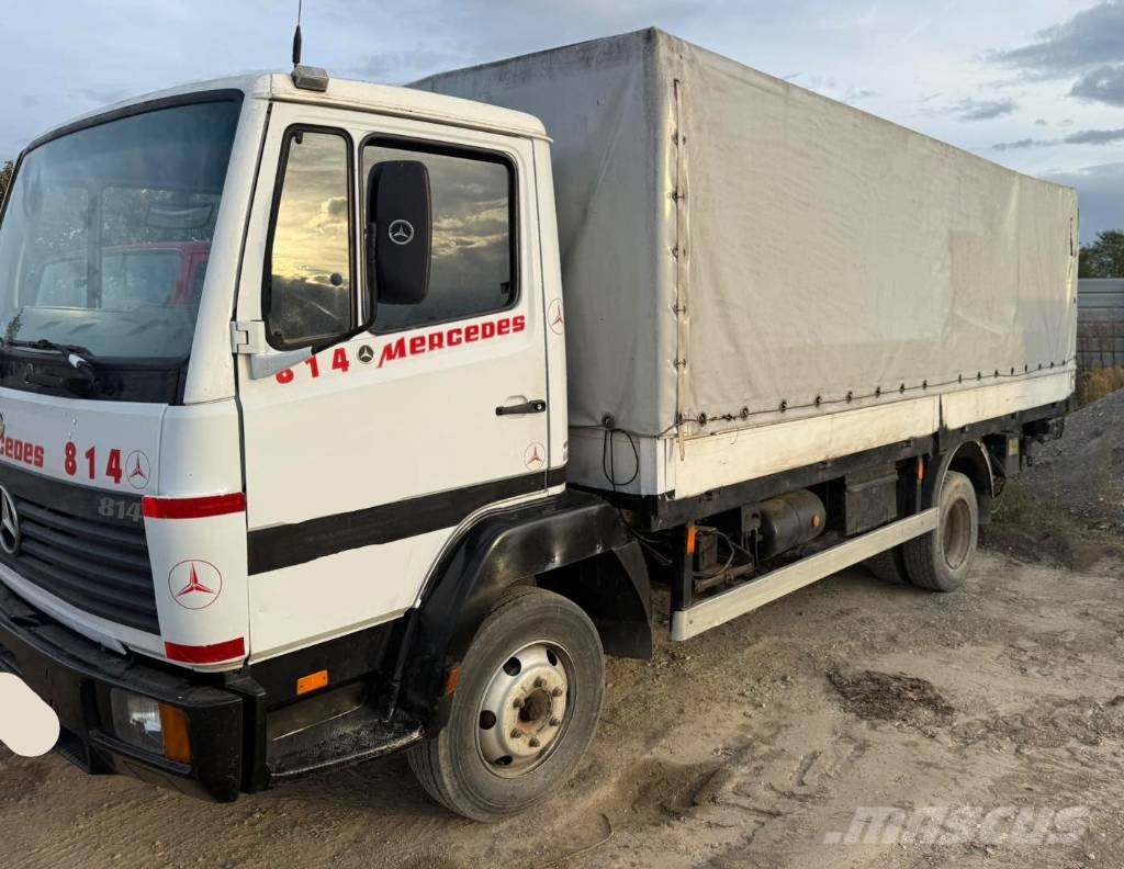 Mercedes-Benz ATEGO 814 4x2 stake body - spring - ram Camiones de cama baja