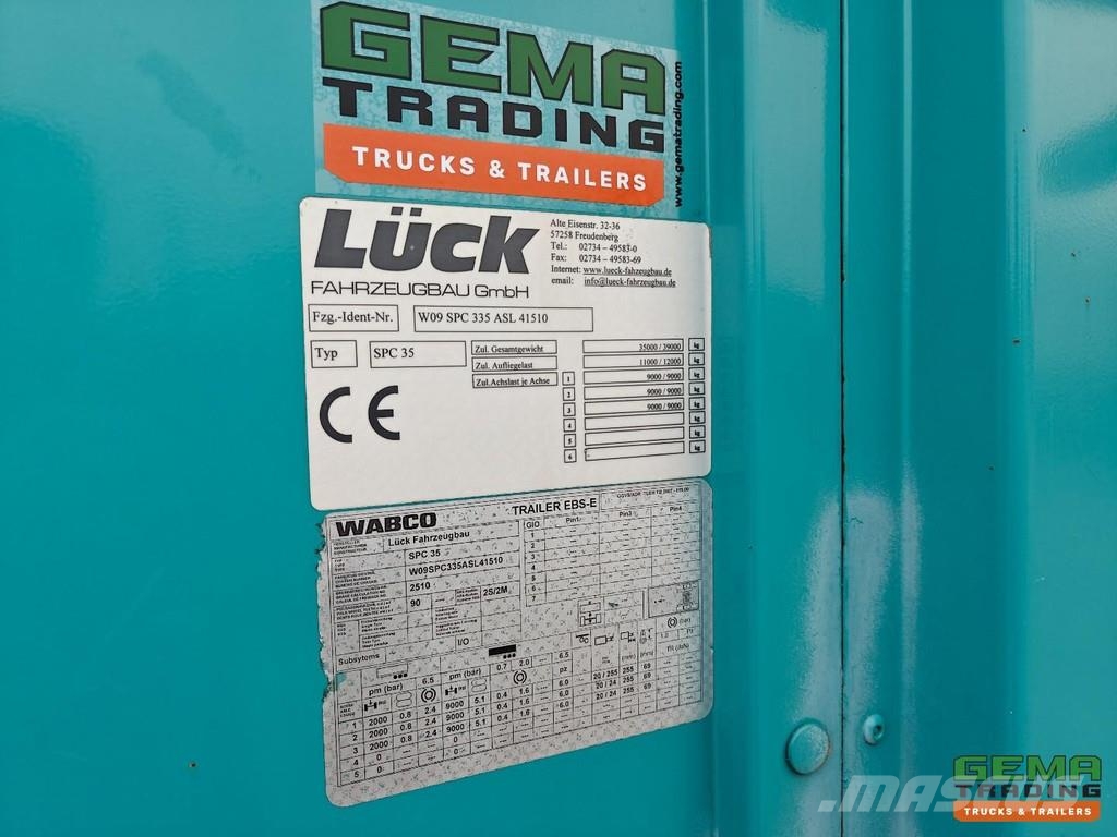 LUCK SPC35 MEGA - Sliding curtains/Roof - BPW Axle Gardintrailer