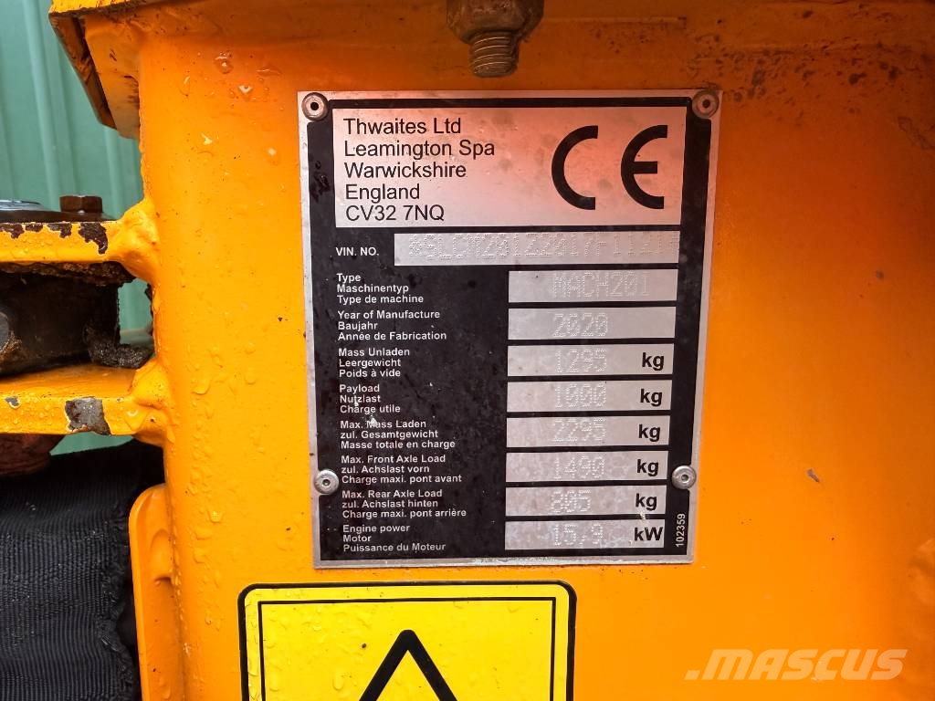 Thwaites Mach 201 1 Ton High Tip Dumper Site dumpers