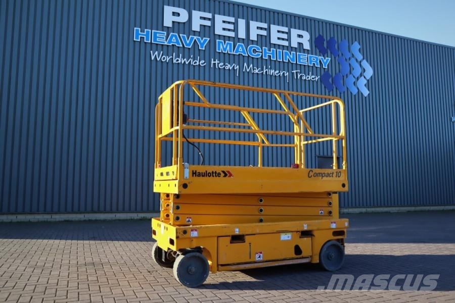 Haulotte Compact 10 Electric, 10m Working Height, 450kg Cap Scissor lifts