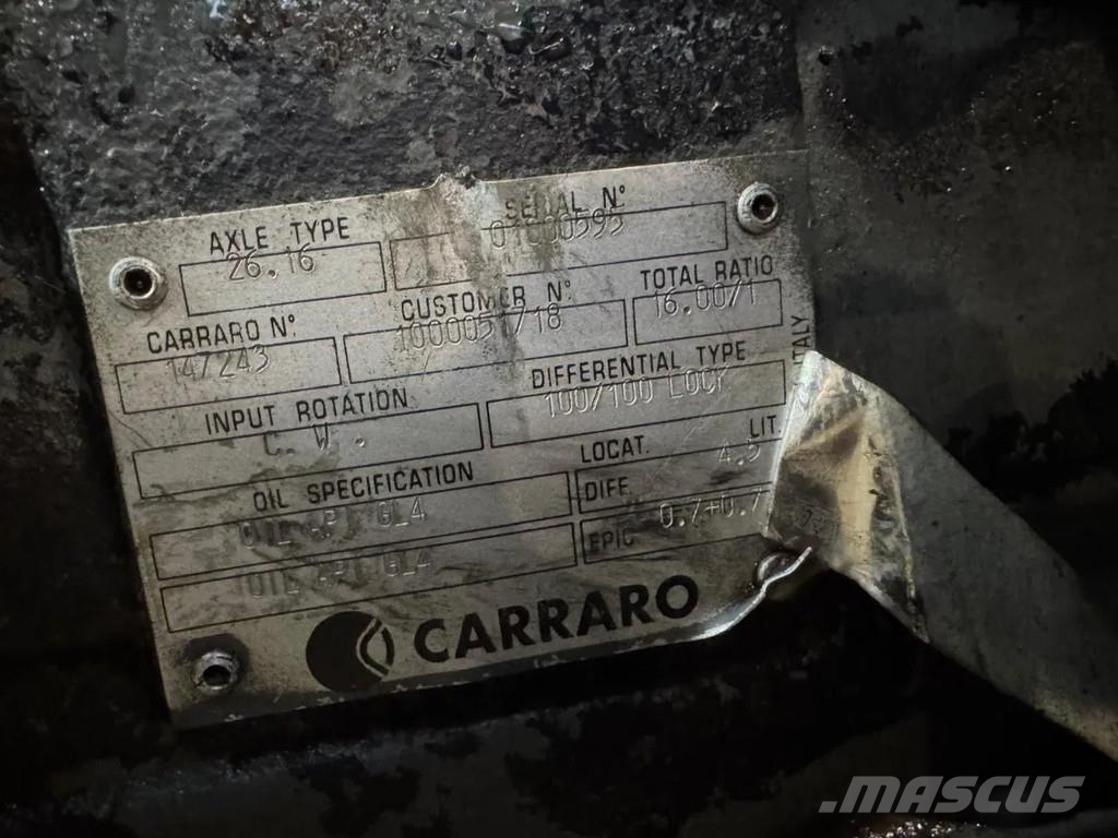 Carraro 26.16 Nápravy
