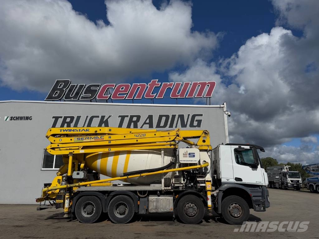 Mercedes-Benz Arocs 3743 Sermac 28 m 4Z28 مضخات خرسانة