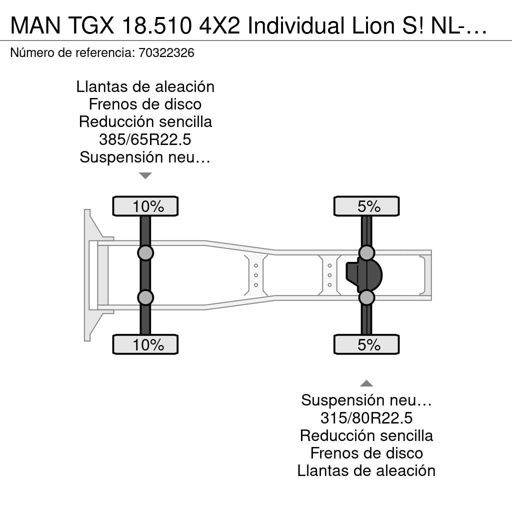 MAN TGX 18.510 4X2 Individual Lion S! NL-Truck GX Reta Çekiciler