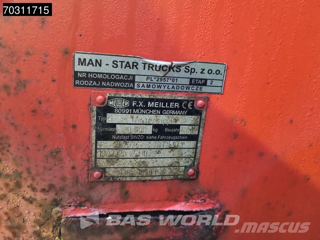 MAN TGA 41.440 TGA 8X8 18m3 Meiller Tipper Steelsuspen Kipper