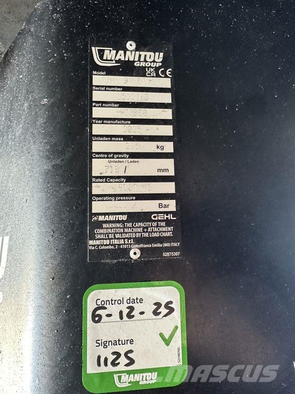 Manitou JH 3 Haaks JIB Sollevatori telescopici