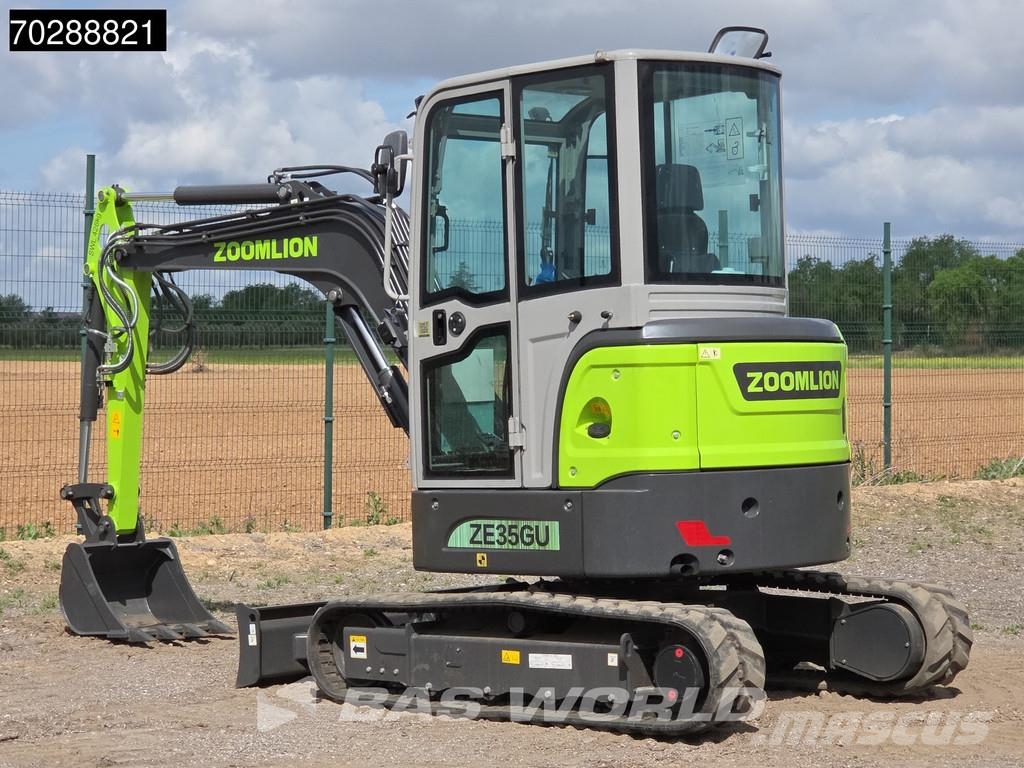 Zoomlion ZE35 GU Garantía de fábrica - A/C - Kubota Motor - Miniexcavadoras