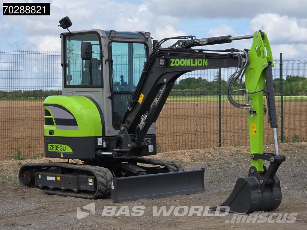 Zoomlion ZE35 GU Garantía de fábrica - A/C - Kubota Motor - Miniexcavadoras