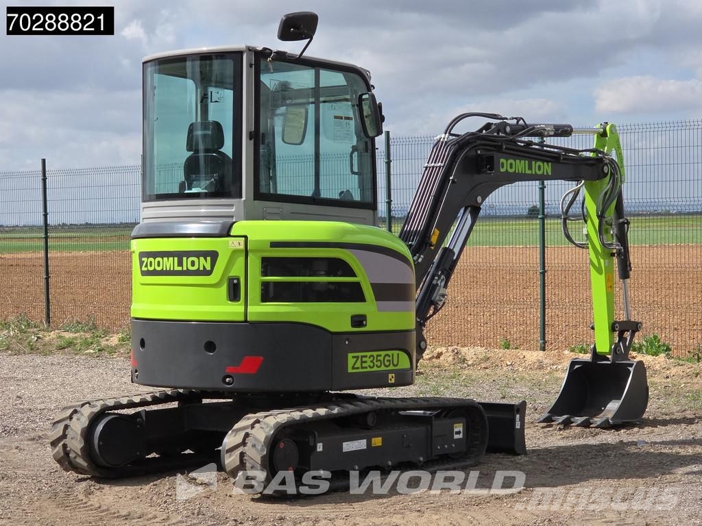 Zoomlion ZE35 GU Garantía de fábrica - A/C - Kubota Motor - Miniexcavadoras