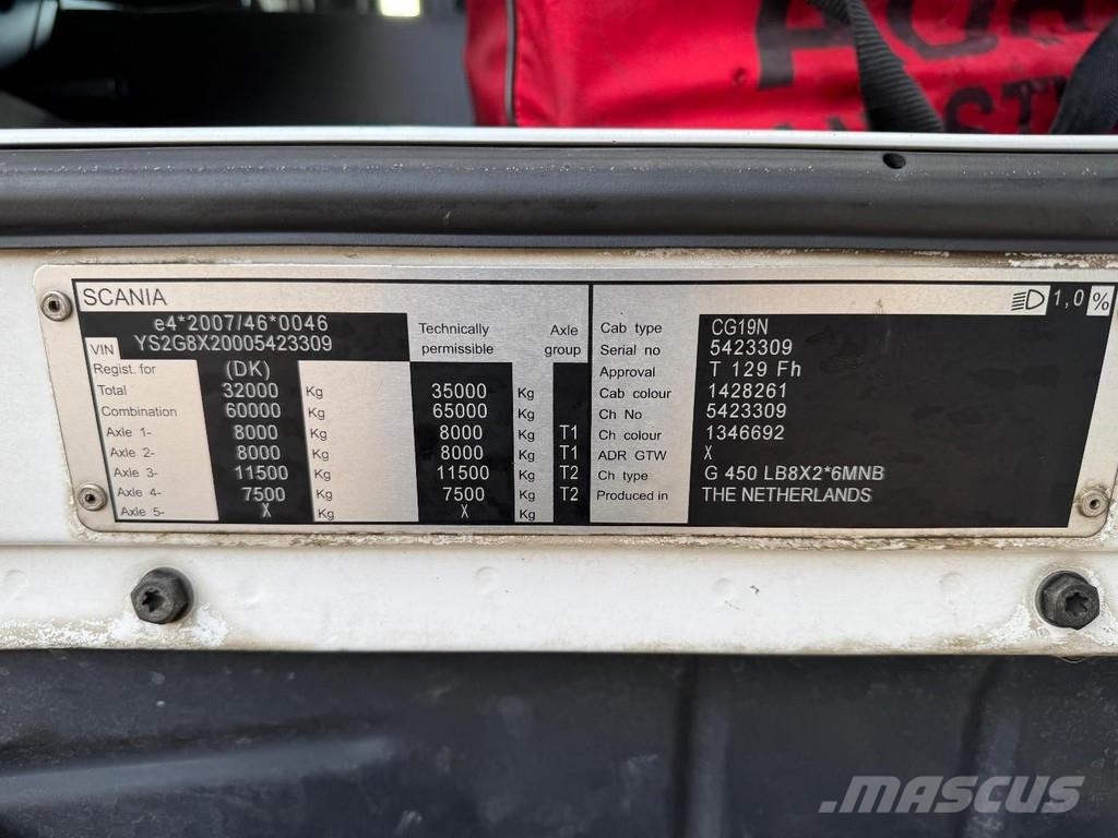 Scania G450 8X2 + 24.000 LITER TANK + 5 COMPARTIMENTS + H Camiones cisternas