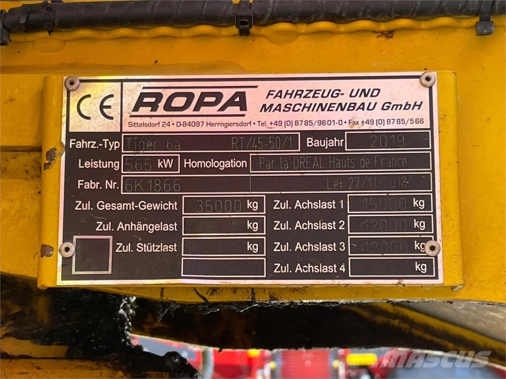 Ropa TIGER 6 Otra maquinaria agrícola