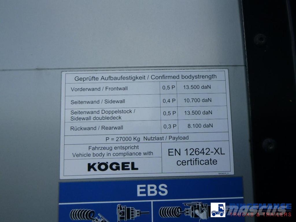Kögel Curtain side trailer S24-1 Semirremolques con caja de lona