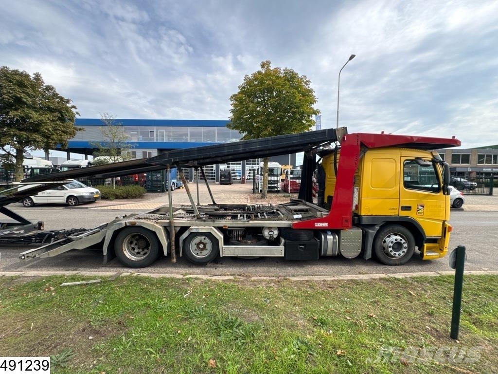 Volvo FM 480 6x2, EURO 5, Lohr, Trucktransport, Combi Oprijwagen