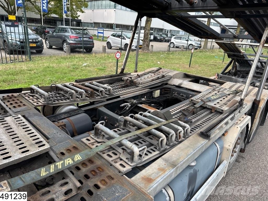 Volvo FM 480 6x2, EURO 5, Lohr, Trucktransport, Combi Oprijwagen