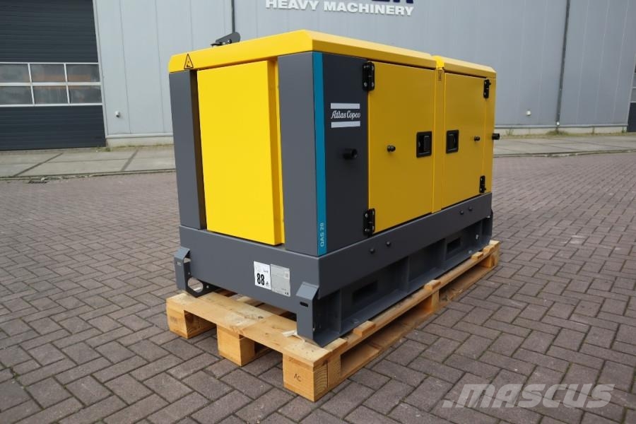 Atlas Copco QAS 20 S5 Valid Inspection, Diesel, 17 kVA, Also A Geradores Diesel