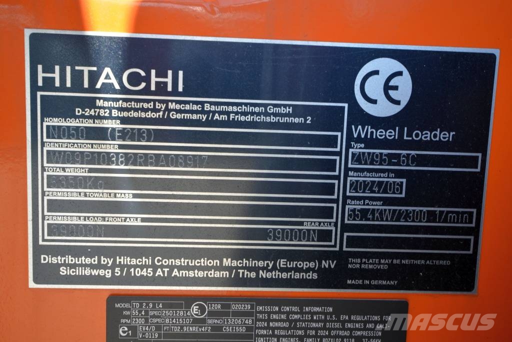 Hitachi ZW 95-6 C Wielladers