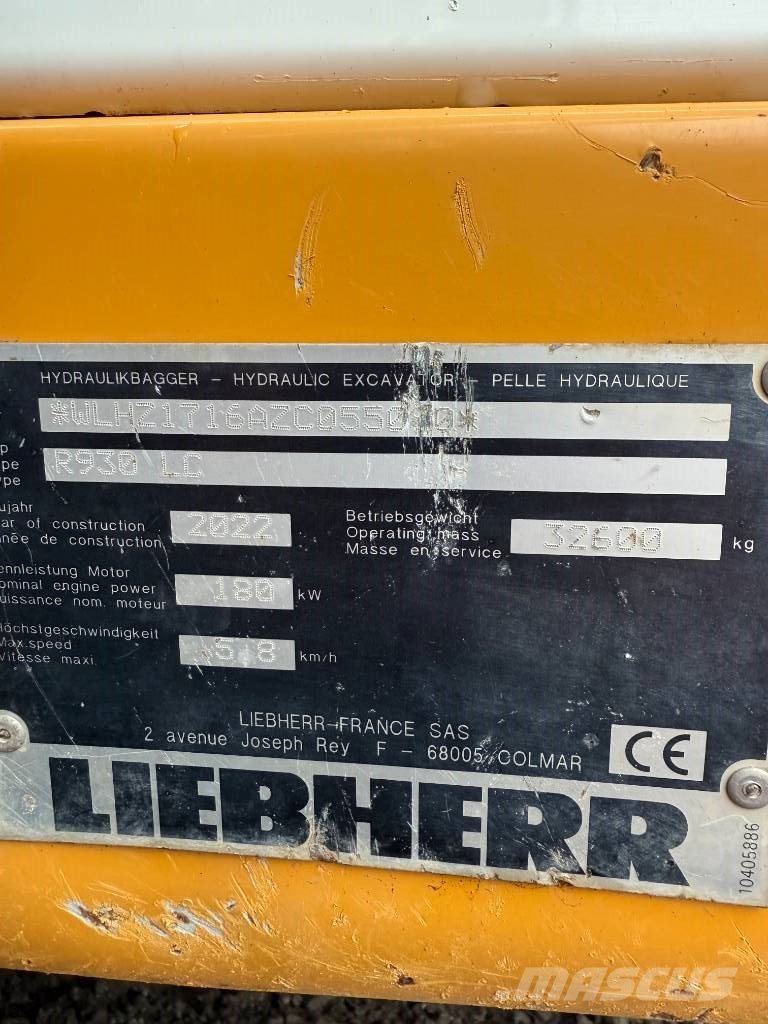 Liebherr R 930 Crawler excavators