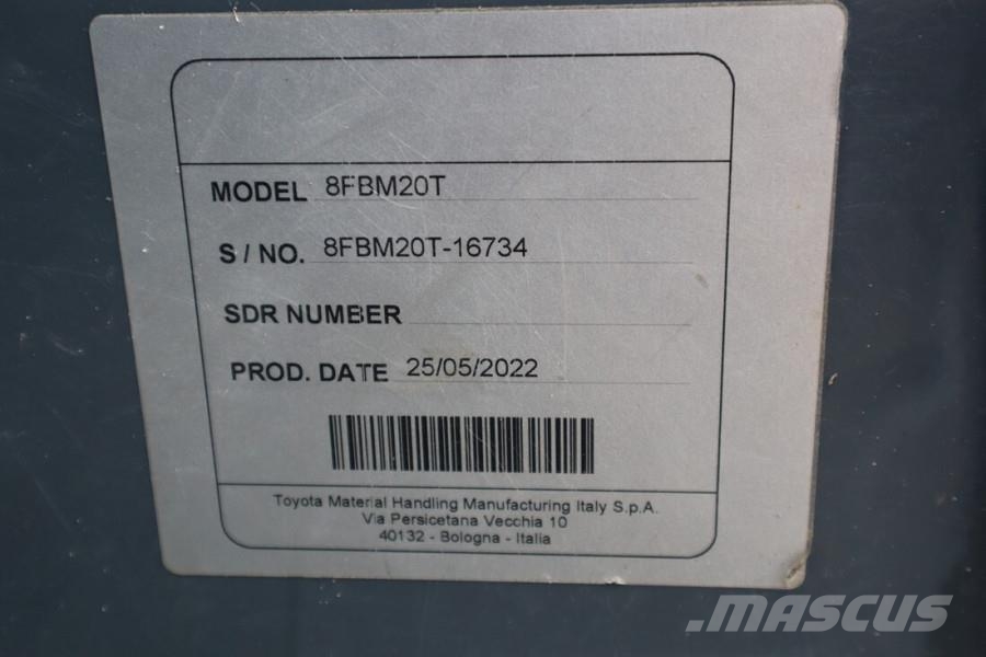 Toyota 8FBM20T Valid inspection, *Guarantee! Electric, 47 Diesel Trucker