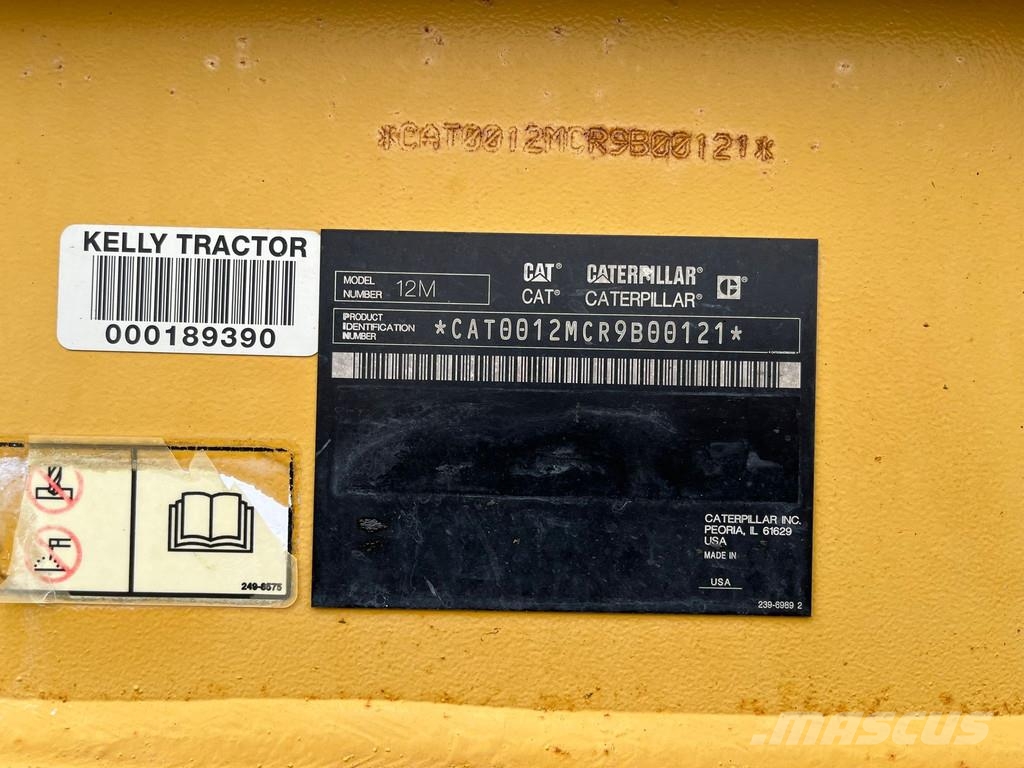CAT 12M Motor Grader معدات تمهيد الطرق