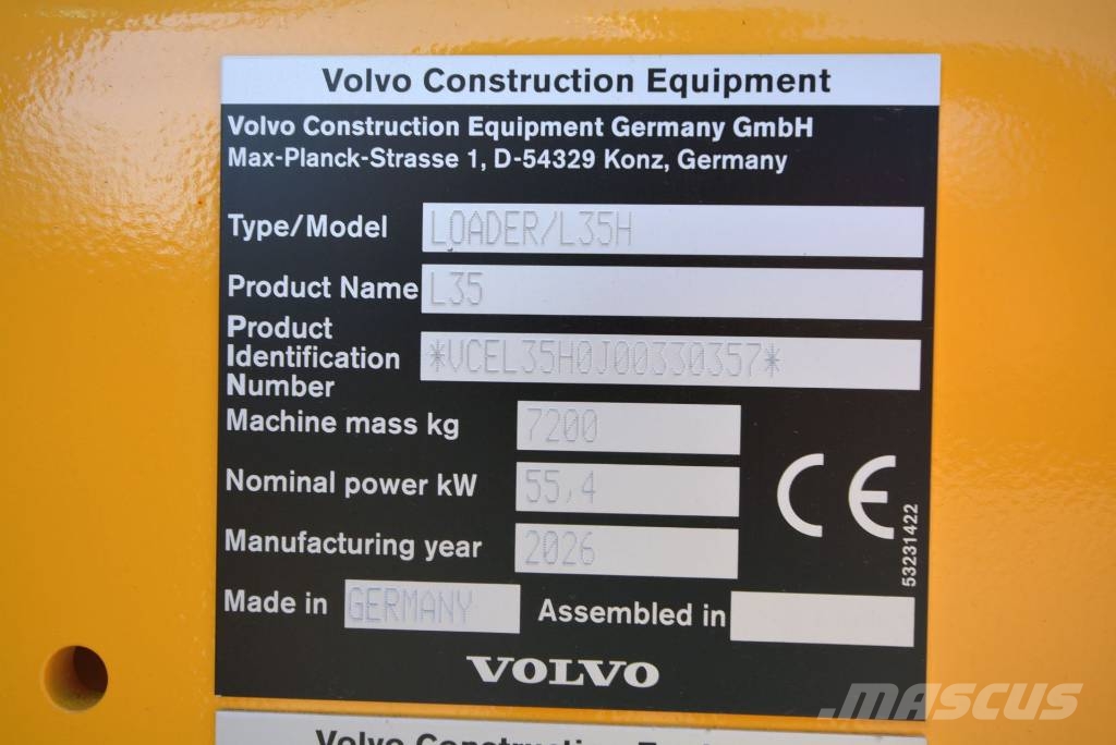 Volvo L 35 H 輪胎式裝載機