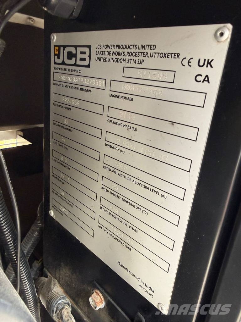 JCB G 115 QS Diesel generatoren