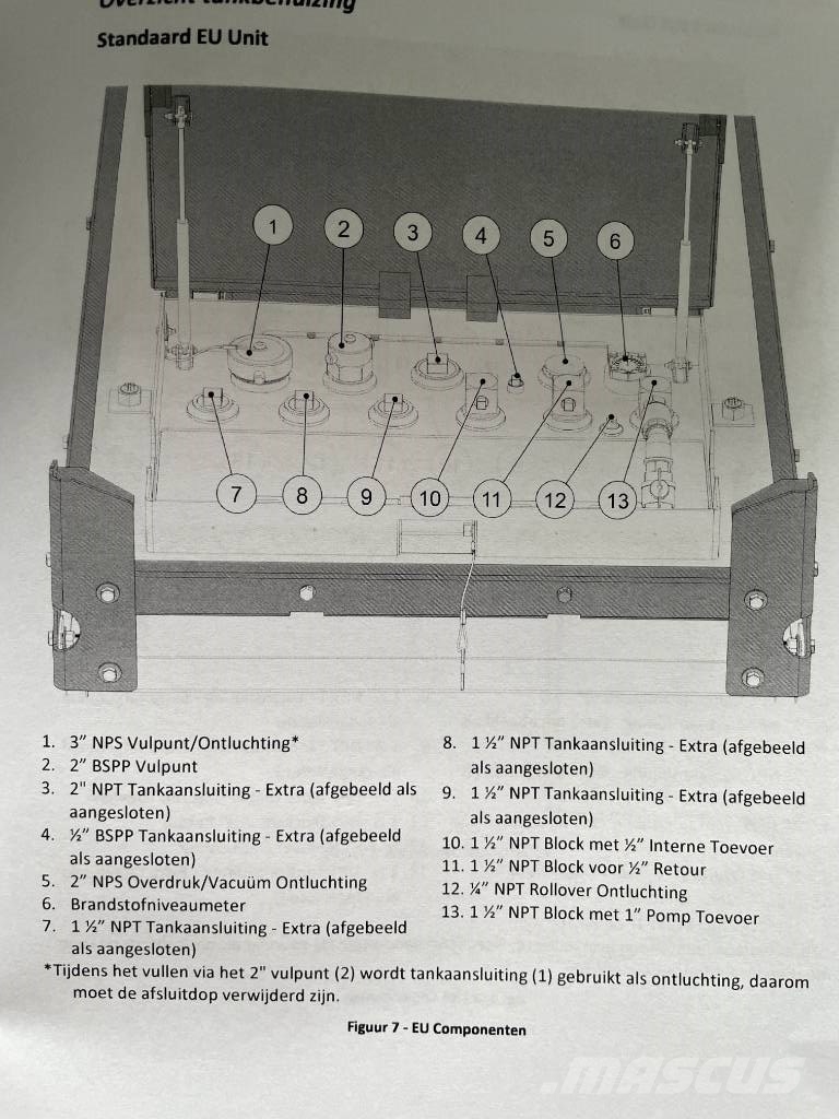Western Global - 30TCG - 3.000 Liter fuel Tank - DPX-31003 Brandstof-en toegevoegde tanks