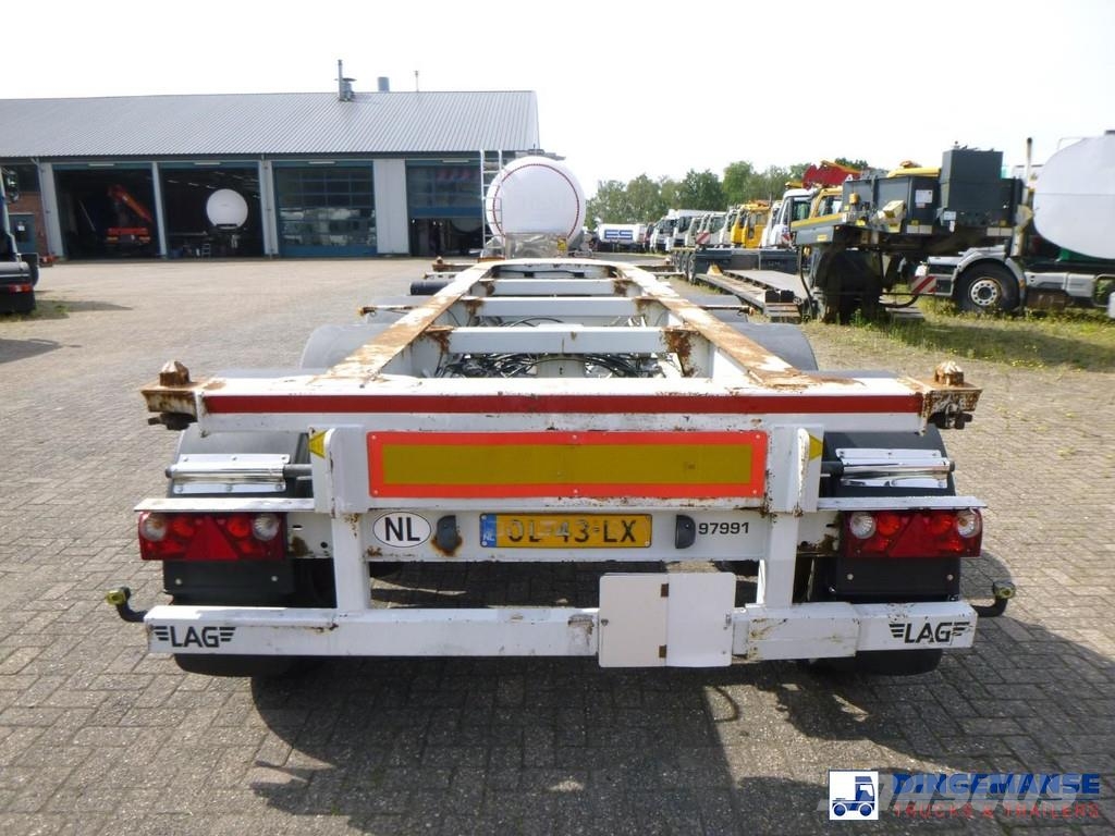 LAG 3-axle container trailer 20 ft Containerchassis