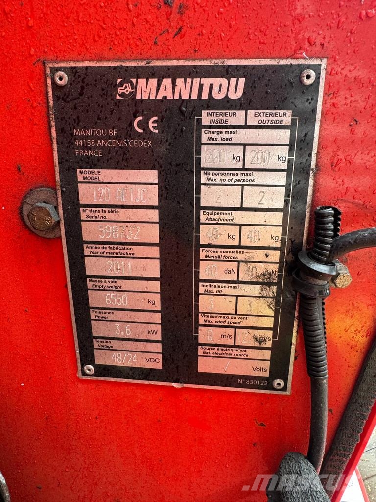 Manitou 120AETJ-C 3D Knikarmhoogwerker hoogwerker (2011) Elevadores braços articulados