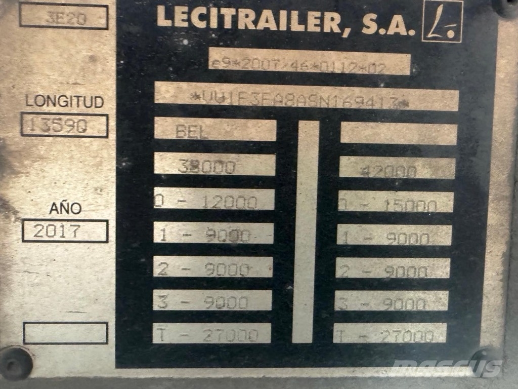 Lecitrailer LTF 3ES / CARRIER VECTOR 1350 *ACCIDENTE*DAMAGED*U Ημιρυμούλκες ψυγείο