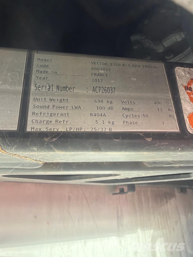 Lecitrailer LTF 3ES / CARRIER VECTOR 1350 *ACCIDENTE*DAMAGED*U Ημιρυμούλκες ψυγείο
