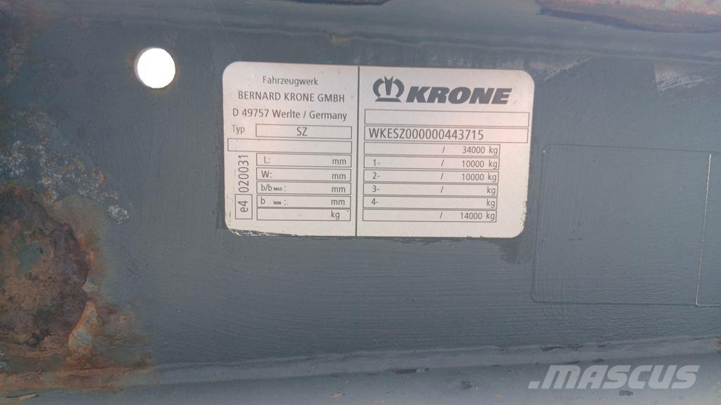 Krone sz 20ft 2-asser Auto's