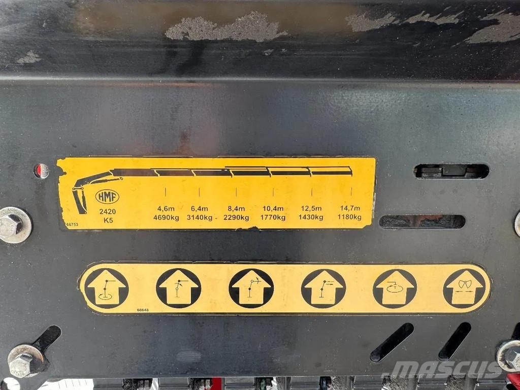 MAN TGS 35.480 8X4 HMF 2420 K5 + HMF ABLE + REMOTE CON gancho Caminhões Roll-on Roll-off