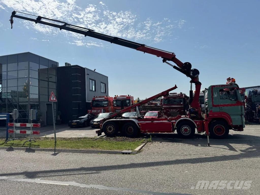 MAN TGS 35.480 8X4 HMF 2420 K5 + HMF ABLE + REMOTE CON gancho Caminhões Roll-on Roll-off
