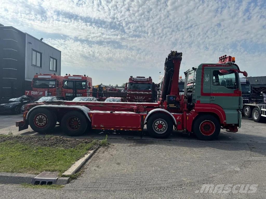 MAN TGS 35.480 8X4 HMF 2420 K5 + HMF ABLE + REMOTE CON gancho Caminhões Roll-on Roll-off