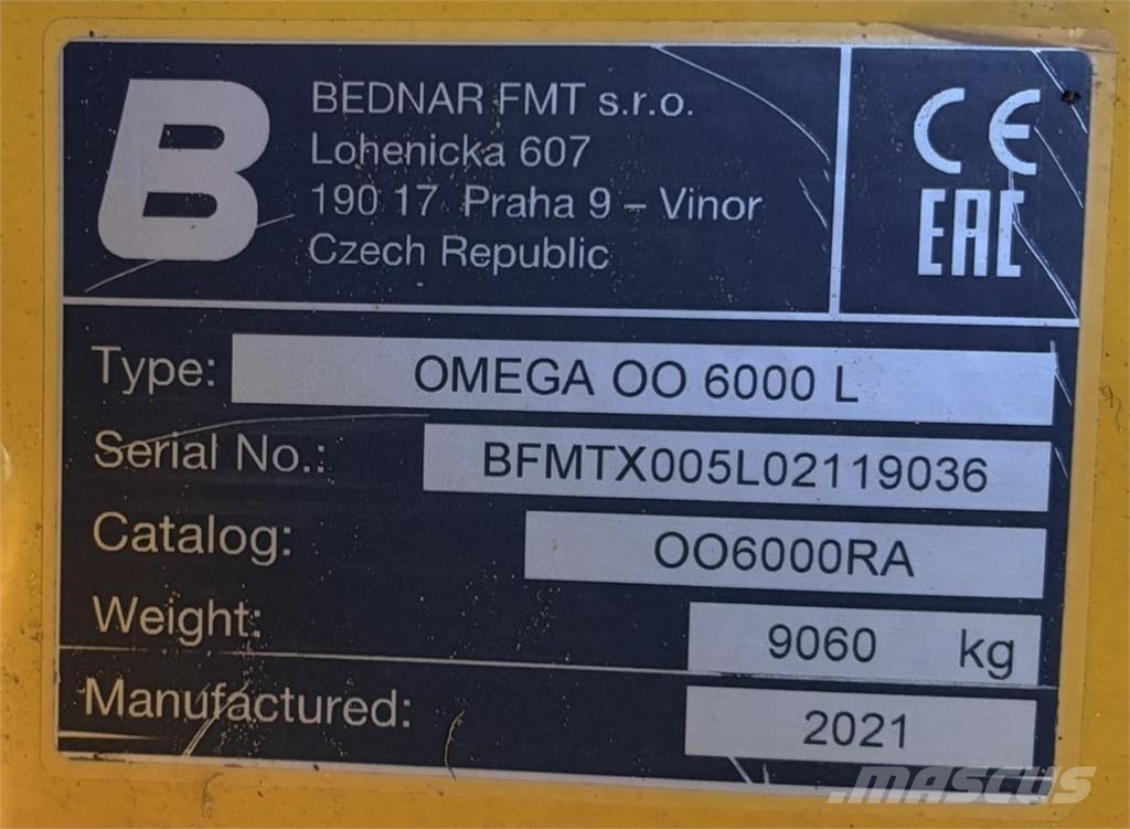 Bednar OMEGA 6000 L  Bj. 2021 Perforadoras combinadas