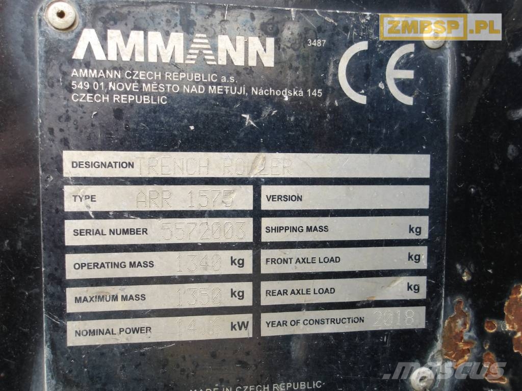 Ammann ARR 1575 Tandemové válce