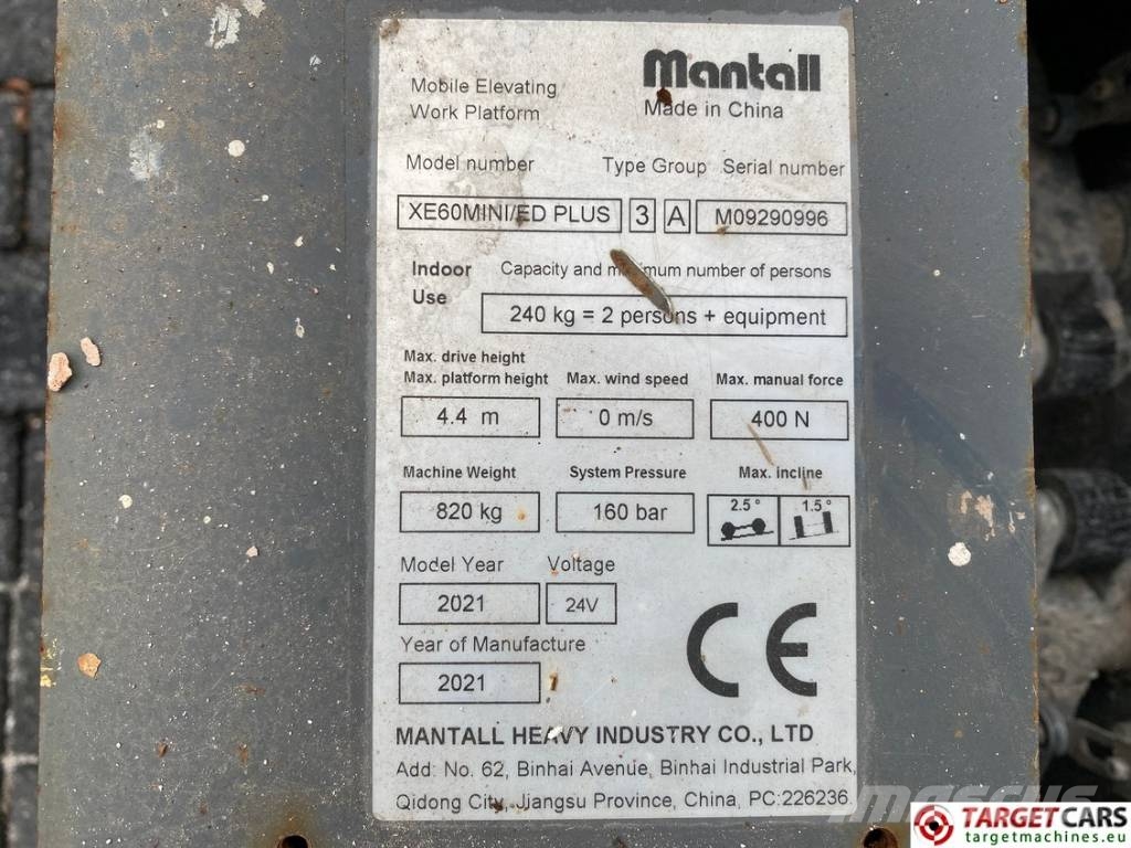 SkyJack SJ3014 Micro Electric Scissor Work Lift 640cm Škarjaste dvižne ploščadi