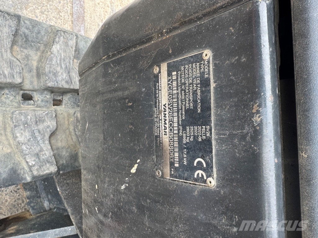 Yanmar SV26 (08806) حفارات صغيرة أقل من 7 طن (حفارات صغيرة)